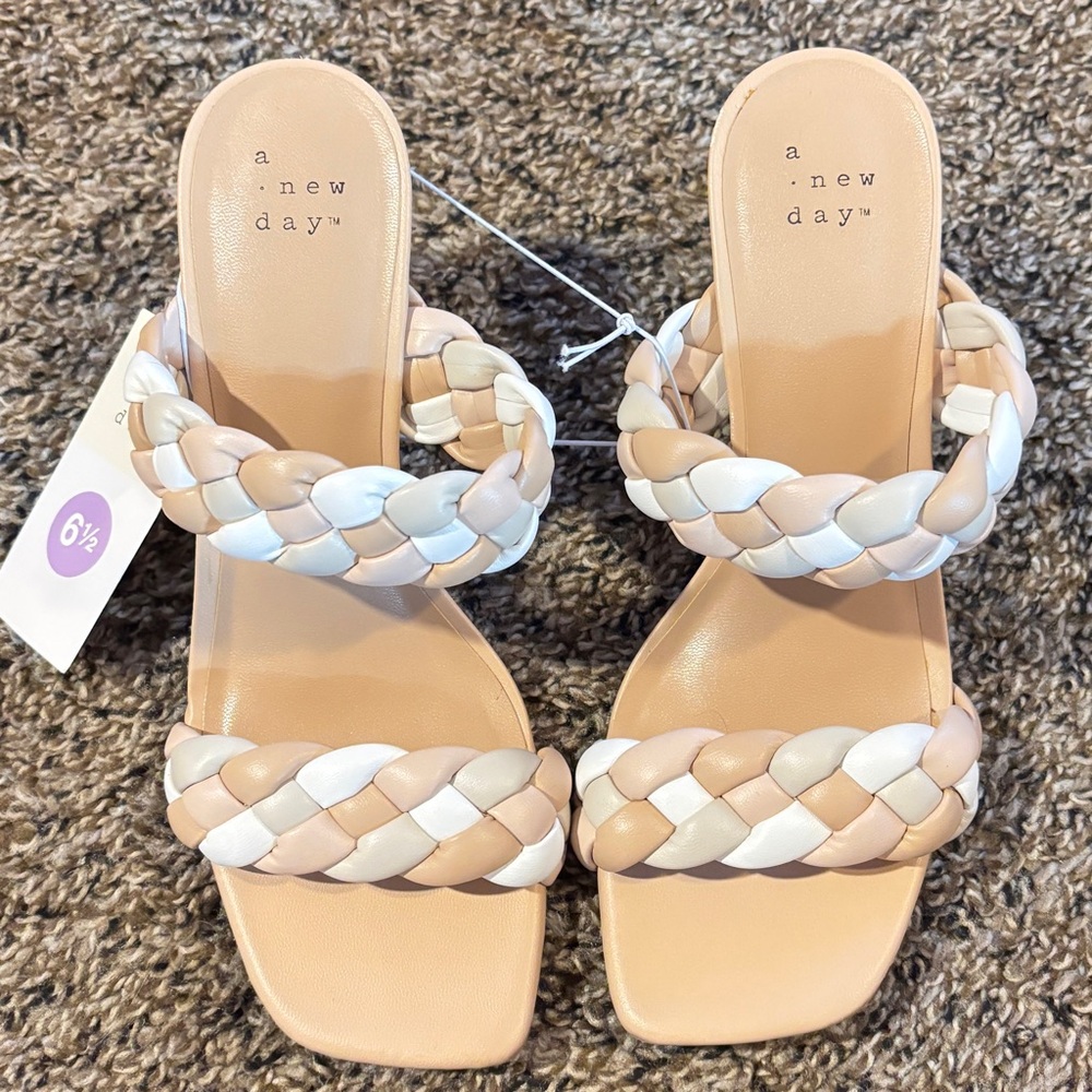 NWT • A New Day • Women's Basil Braided Mule Heel • 6.5W + 6.5 • Multicolored - Picture 7 of 8